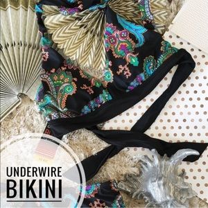@G-656 NWT AERIN ROSE Underwire Bikini Top 32C